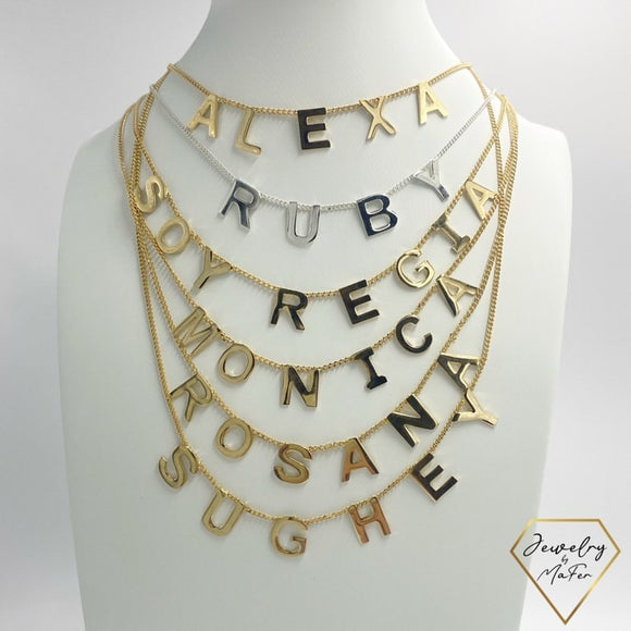 Personalized name necklaces