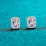 Stud Earrings ley plata 925