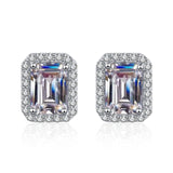 Stud Earrings ley plata 925