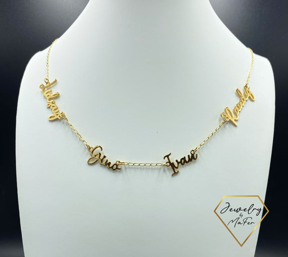 Four Names | Personalized Name Necklace
