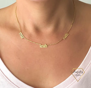 Three Names | Personalized Name Necklace